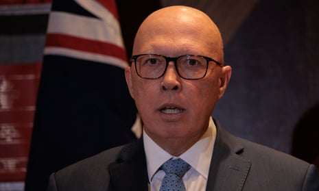 The opposition leader Peter Dutton.