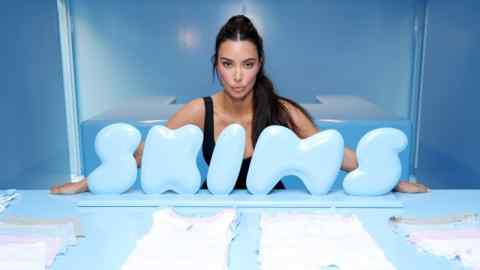 Kim Kardashian visits the Skims Summer Pop-Up Shop in New York City in May 2023